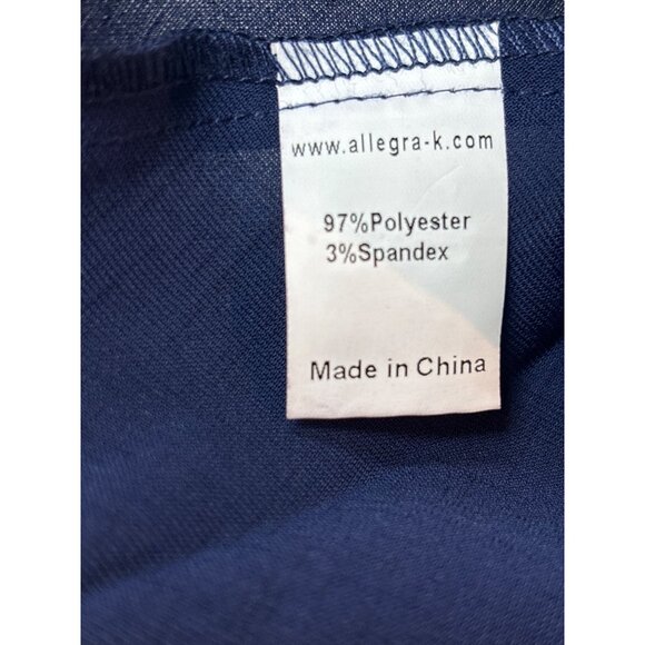 Allegra K Womens Blue Tie Waist Blouse size M - Picture 10 of 12